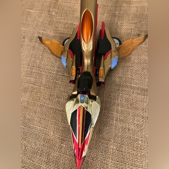 Power Rangers. Bandai 2000 Red And Silver Plane - Motorcycle - Picture 4 of 7